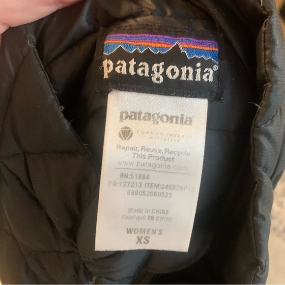 Patagonia Down Sweater Jacket Black Goose Insulated Puffer XS - Picture 9 of 11